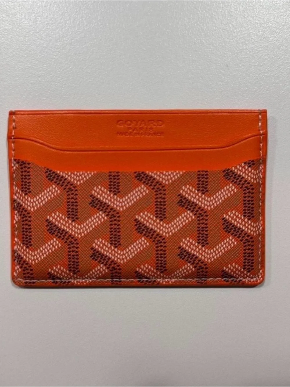 BRAND NEW Goyard Vibrant Orange Card Holder